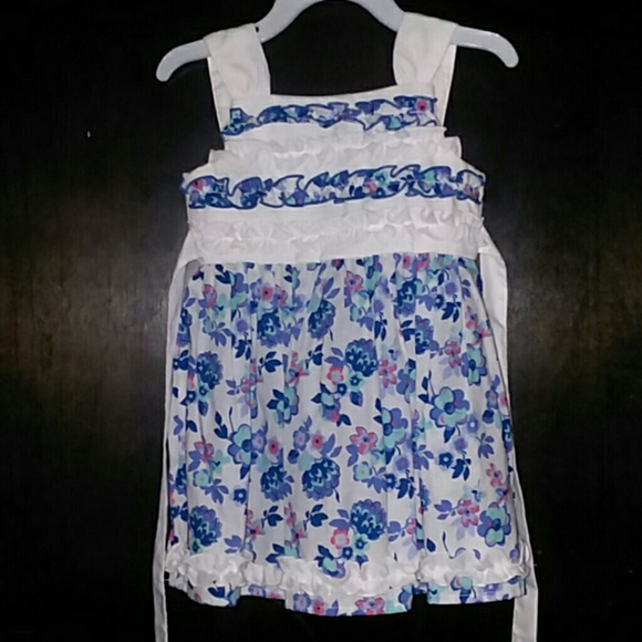 Nannette Kids Other - Flower girl's dress, blue and white